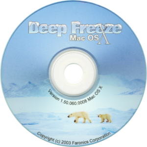 De allereerste versie van Deep Freeze voor Mac : Deep Freeze Mac 1.50